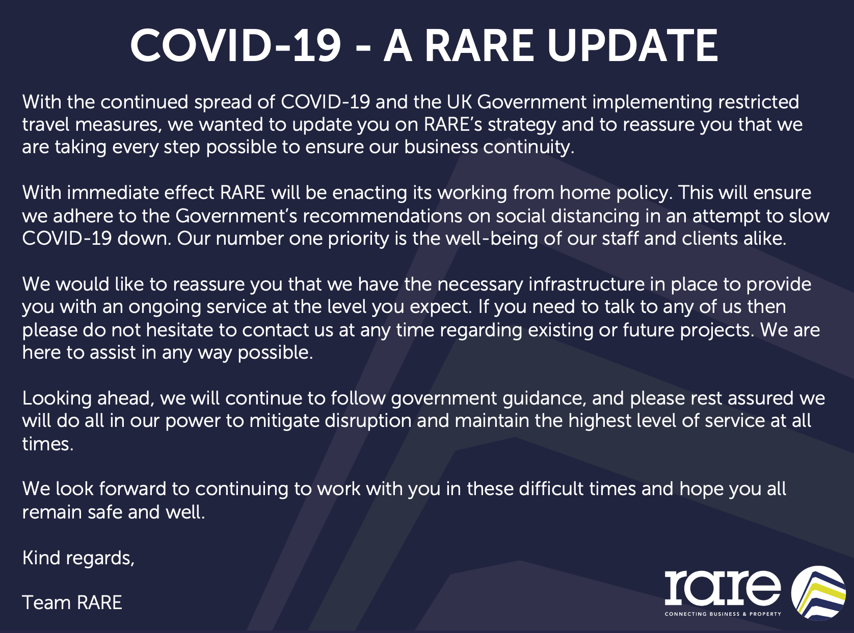 COVID-19 - A RARE Update